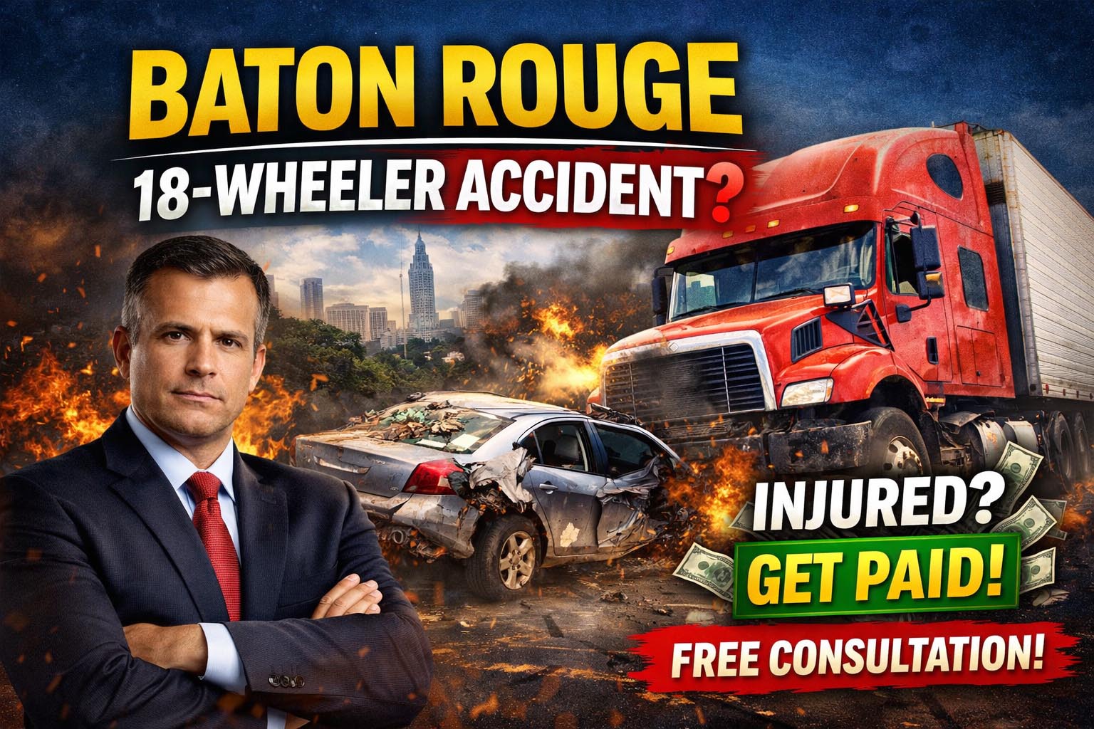 Baton Rouge 18 Wheeler Accident Lawyers